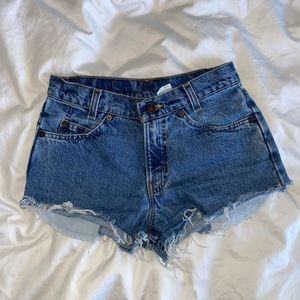 Levi cutoff shorts